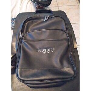 Bugatti BELVEDERE VODKA Bookbag BACKPACK  BLACK LEATHER see details